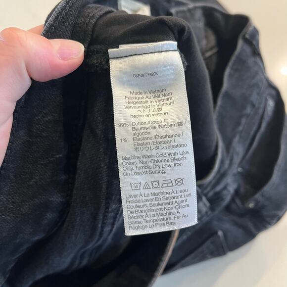Madewell The Mid-Rise Perfect Vintage Jeans in Clean Black Wash Size 26 - Picture 8 of 13